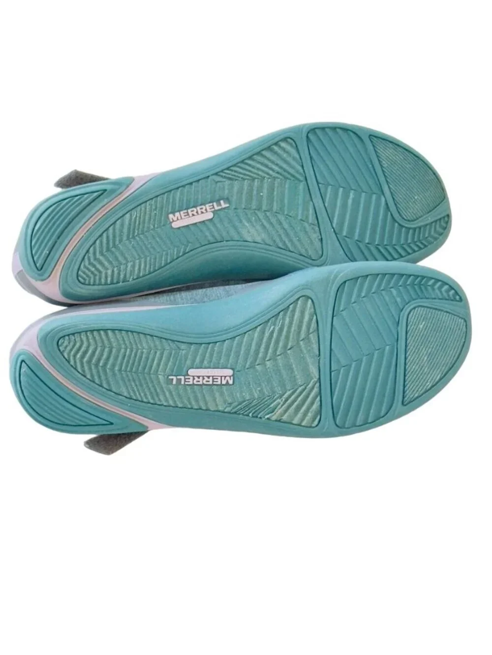 MERRELL Women's Shoes Teal/Lilac Comfort Lightweight Hook & Loop Strap Size 7M